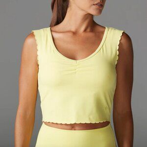 NWT Tavi Yellow Wildflower Scallop Longline Bra